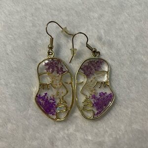 Flower Face Earrings